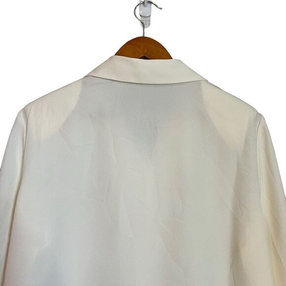 Koret off white embroidered‎ button down shirt. Size 10 - Picture 7 of 7